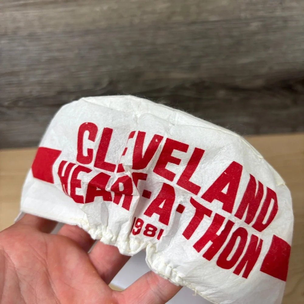 Vintage Stroh Light‎ Hat Fitted White Red Painters Paper Cap